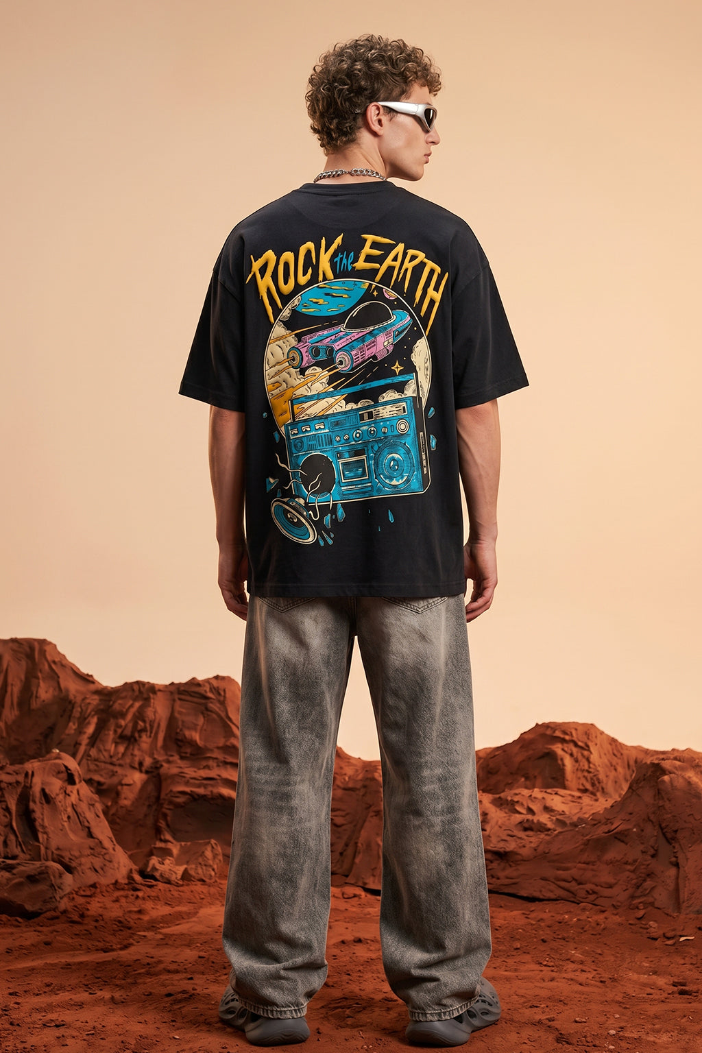 Rock The Earth 3D Puff Print Exclusive T-shirt Supreme Edition