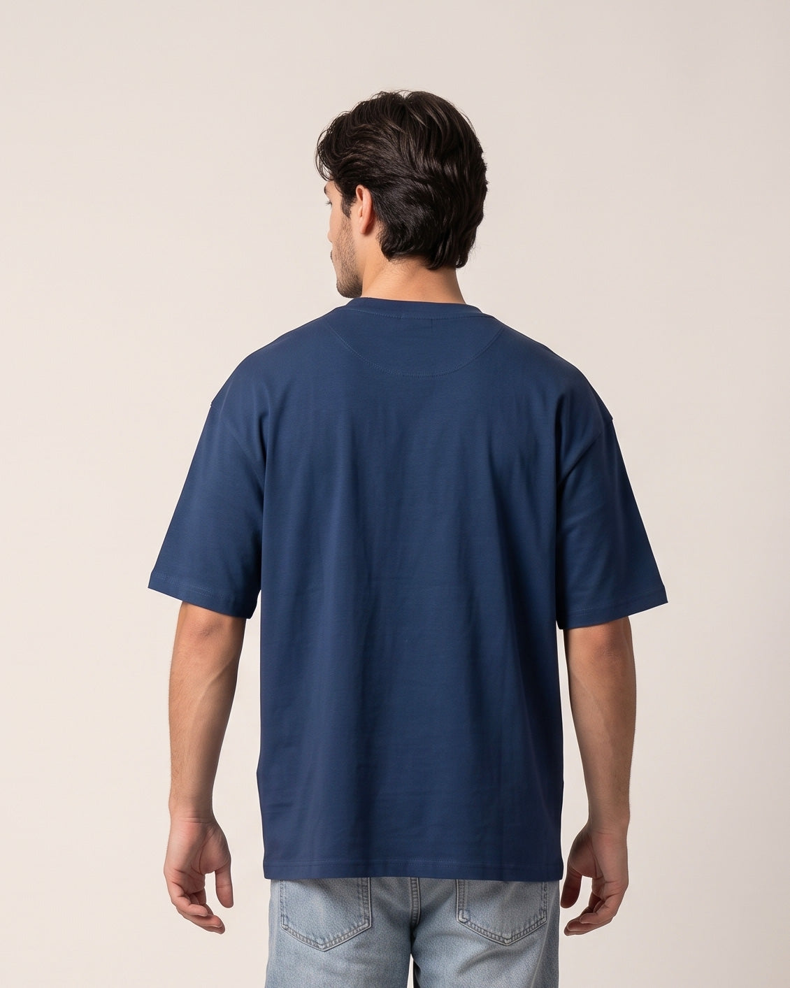 NON STOP NONSENSE Oversized  dark blue colour front print