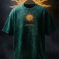 कर्म Green Acid Washed Printed Exclusive T-shirt Epic Collection