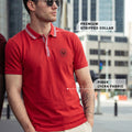 Veirdo City Salsa Regular Fit Pique Lycra Exclusive Polo T-Shirt