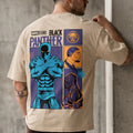 Black Panther Swanwhite Oversized Back Graphic Printed T-shirt