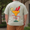 Extra Spicy Fogg Green Plus Size Printed Exclusive Shirt
