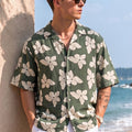Palm Bloom Green All Over Printed Oversized Exclusive Shirt