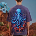 Octopus Blue 3D Puff Print Exclusive T-shirt Supreme Edition