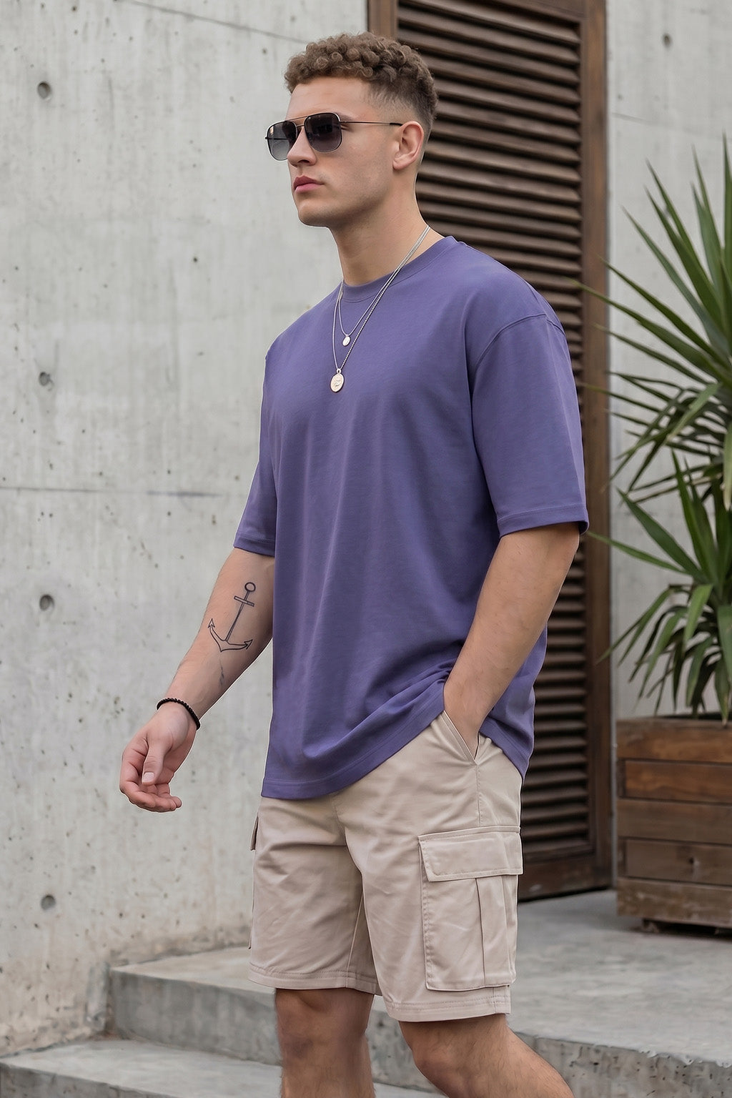 Future Dusk Plain Oversized T-shirt