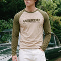Veirdo Swanwhite & Olive Raglan Full Sleeve Printed T-shirt