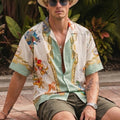 Royal Riviera Swanwhite All Over Print Oversized Exclusive Shirt