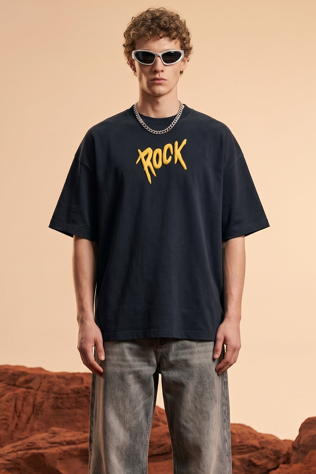 Rock The Earth 3D Puff Print Exclusive T-shirt Supreme Edition