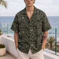 Vintage Olive All Over Printed Oversized Exclusive Shirt