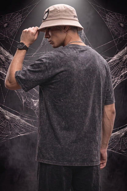 Spider-Man Web Warrior Black Acid Washed T-Shirt Supreme Edition
