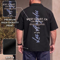 Los Angeles Black Plus Size Printed Exclusive Shirt