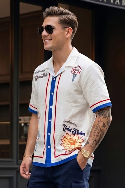 Arizona White Oversized Printed Exclusive Shirt