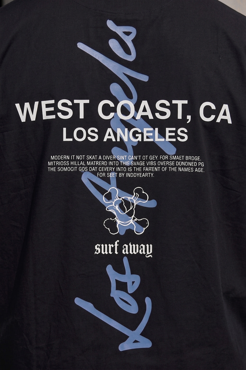 Los Angeles Black Plus Size Printed Exclusive Shirt