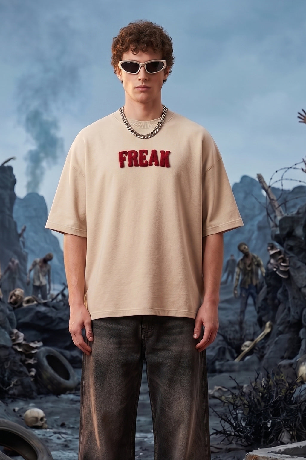 Freakshow Swanwhite 3D Puff Print Exclusive T-shirt Supreme Edition