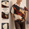 Blaze Canvas Off White All Over Print Oversized Exclusive Shirt