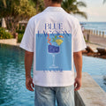 Blue Lagoon White Oversized Printed Exclusive Shirt