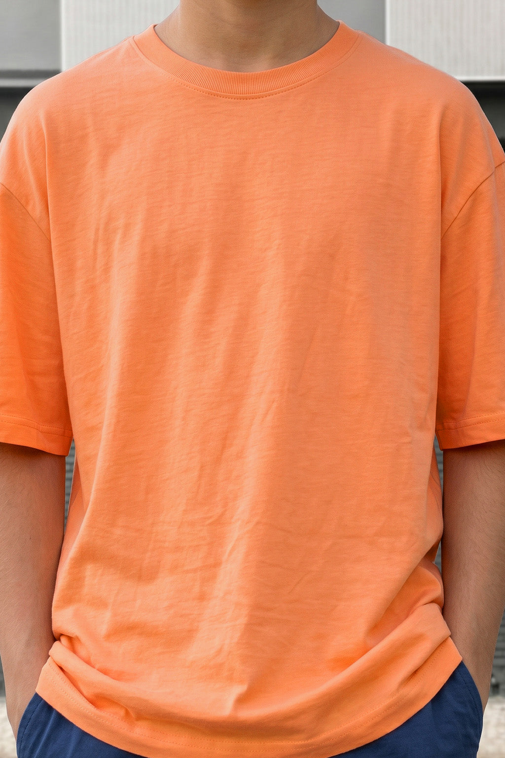 Muskmelon Solid Oversized Boys T-shirt
