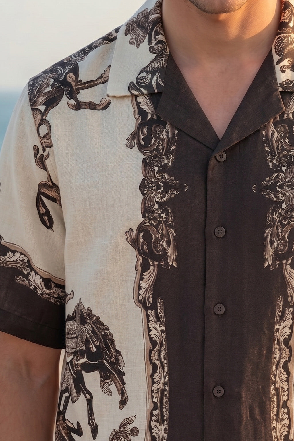 Imperial Dragon Off White All Over Print Oversized Exclusive Shirt