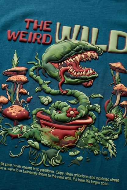 Wild Blue 3D Puff Print Exclusive T-shirt Supreme Edition