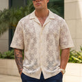 Ivory Paradise Print Oversized Exclusive Shirt