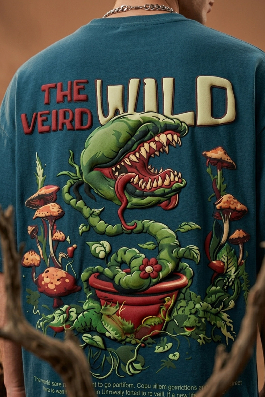Wild Blue 3D Puff Print Exclusive T-shirt Supreme Edition