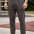 Grey Solid Baggy Fit Jogger