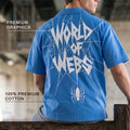 Spider Blue Oversized Printed Exclusive Shirt