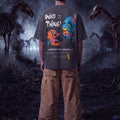 Wild Thing Dark Grey Oversized Puff Printed Exclusive T-shirt