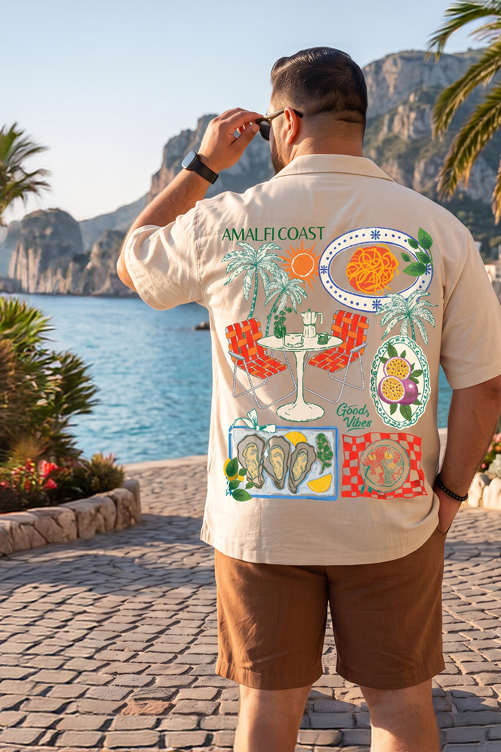 Good Vibes Swanwhite Plus Size Printed Exclusive Shirt