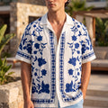 Botanical White All Over Print Oversized Exclusive Shirt