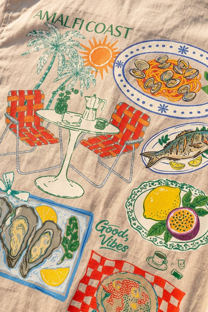 Good Vibes Swanwhite Plus Size Printed Exclusive Shirt