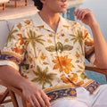 Floral Resort Off White All Over Print Oversized Exclusive Shirt
