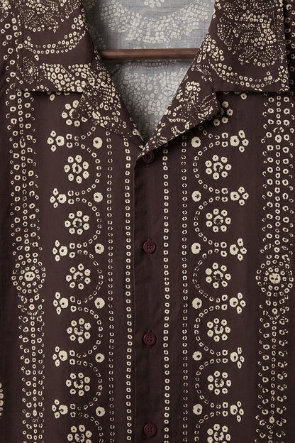 Vintage Paisley Brown All Over Print Oversized Exclusive Shirt