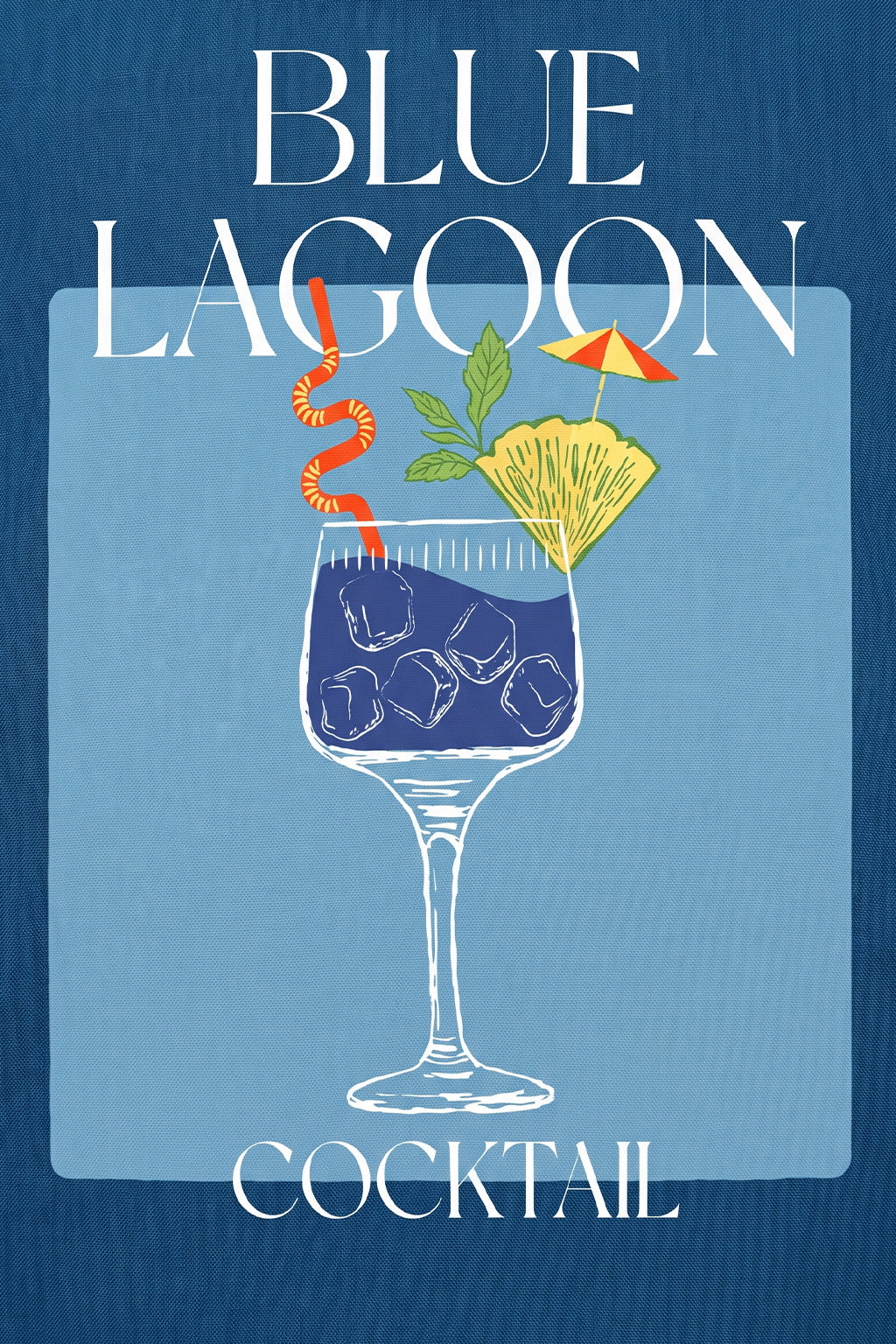 Blue Lagoon Blue Plus Size Printed Exclusive Shirt