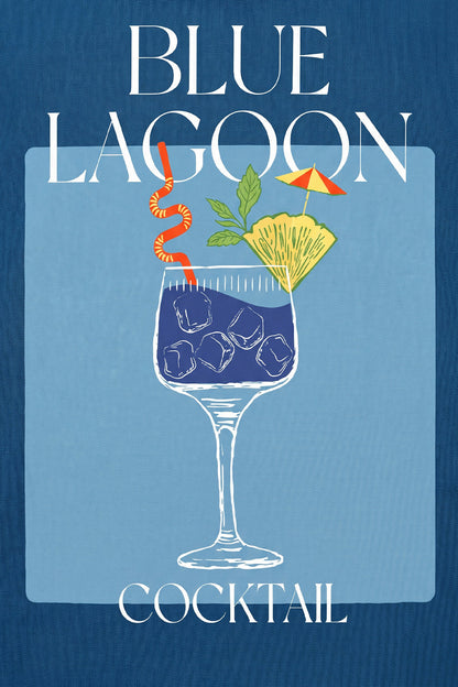 Blue Lagoon Blue Plus Size Printed Exclusive Shirt