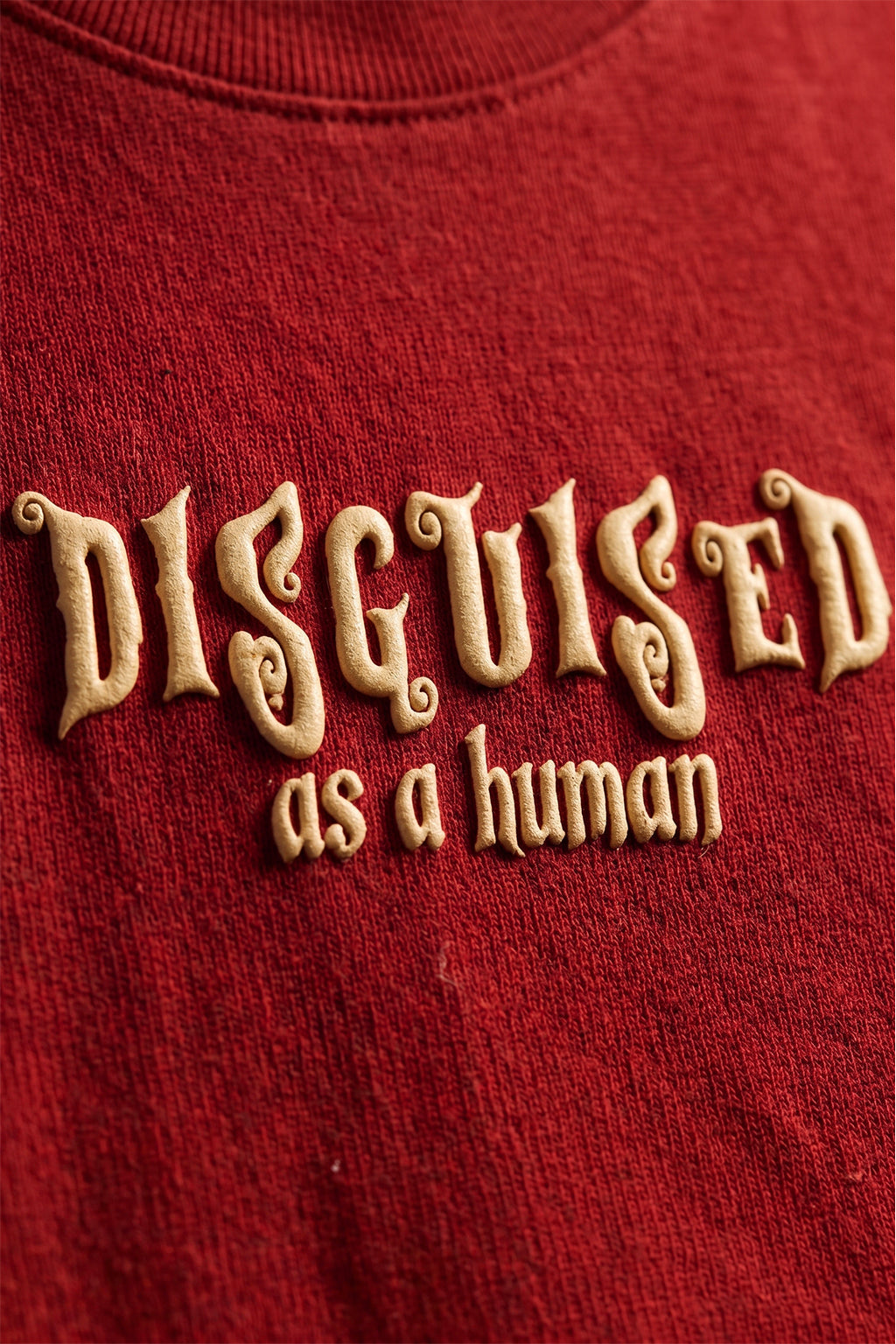 Disguised Red 3D Puff Print Exclusive T-shirt Supreme Edition