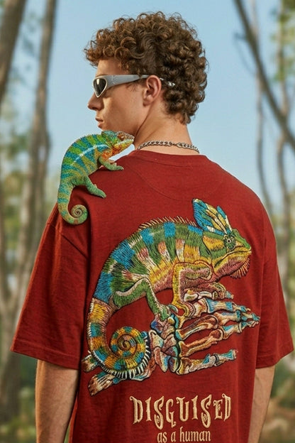 Disguised Red 3D Puff Print Exclusive T-shirt Supreme Edition