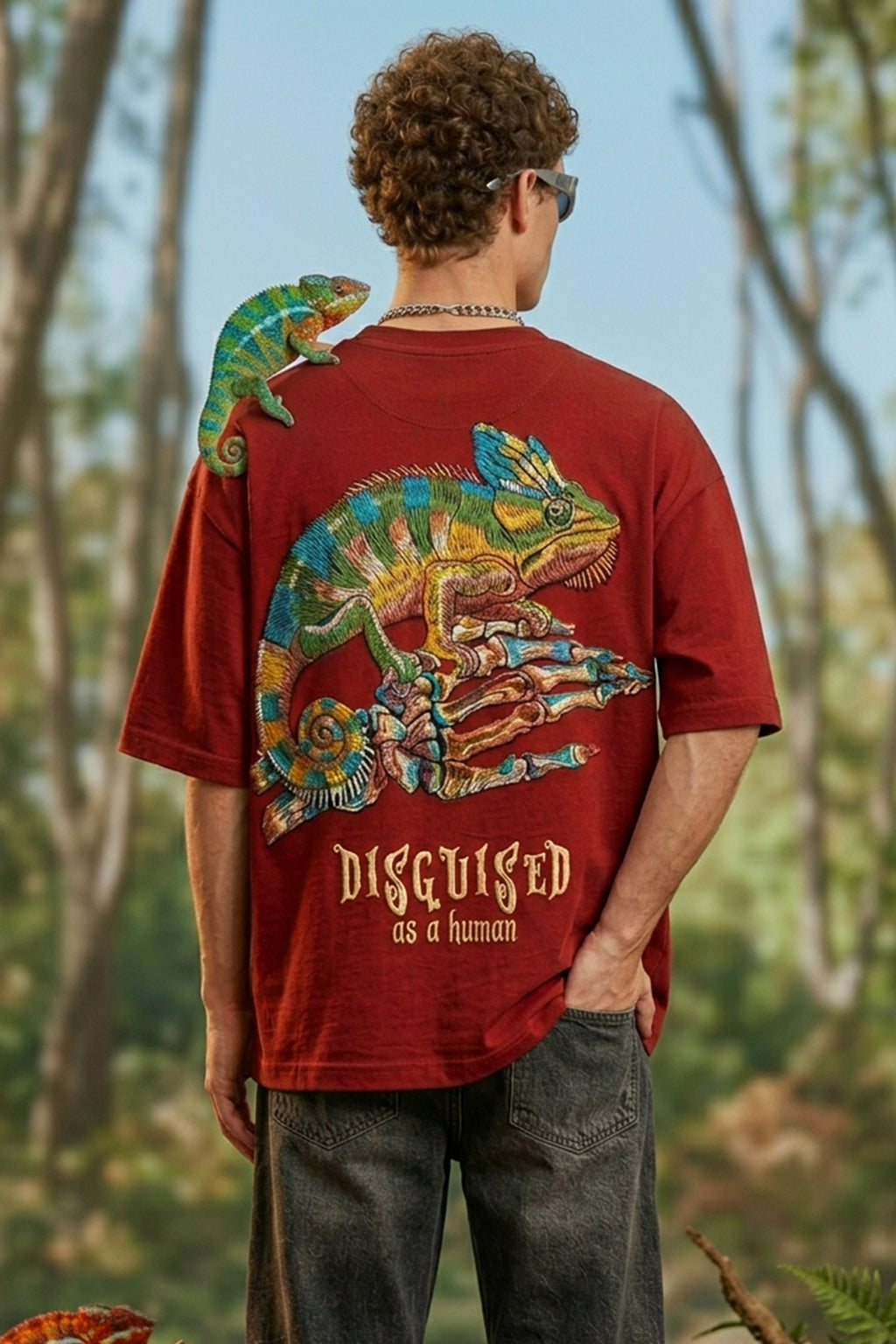 Disguised Red 3D Puff Print Exclusive T-shirt Supreme Edition