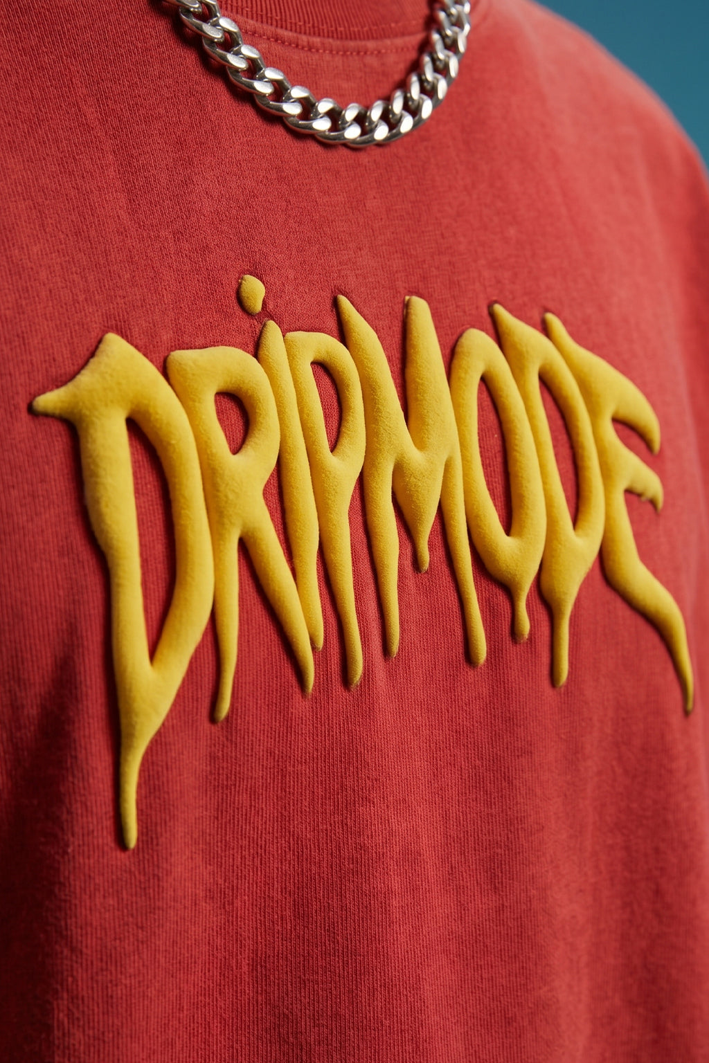 Dripmode Red 3D Puff Print Exclusive T-shirt Supreme Edition