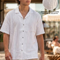 Feather Feel White Oversized Plain Double Layer Exclusive Cotton Shirt