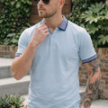 Atomizer Stripped Collar Regular Fit Exclusive Pique Lycra Polo T-Shirt