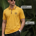 Veirdo City Yellow Regular Fit Pique Lycra Exclusive Polo T-Shirt