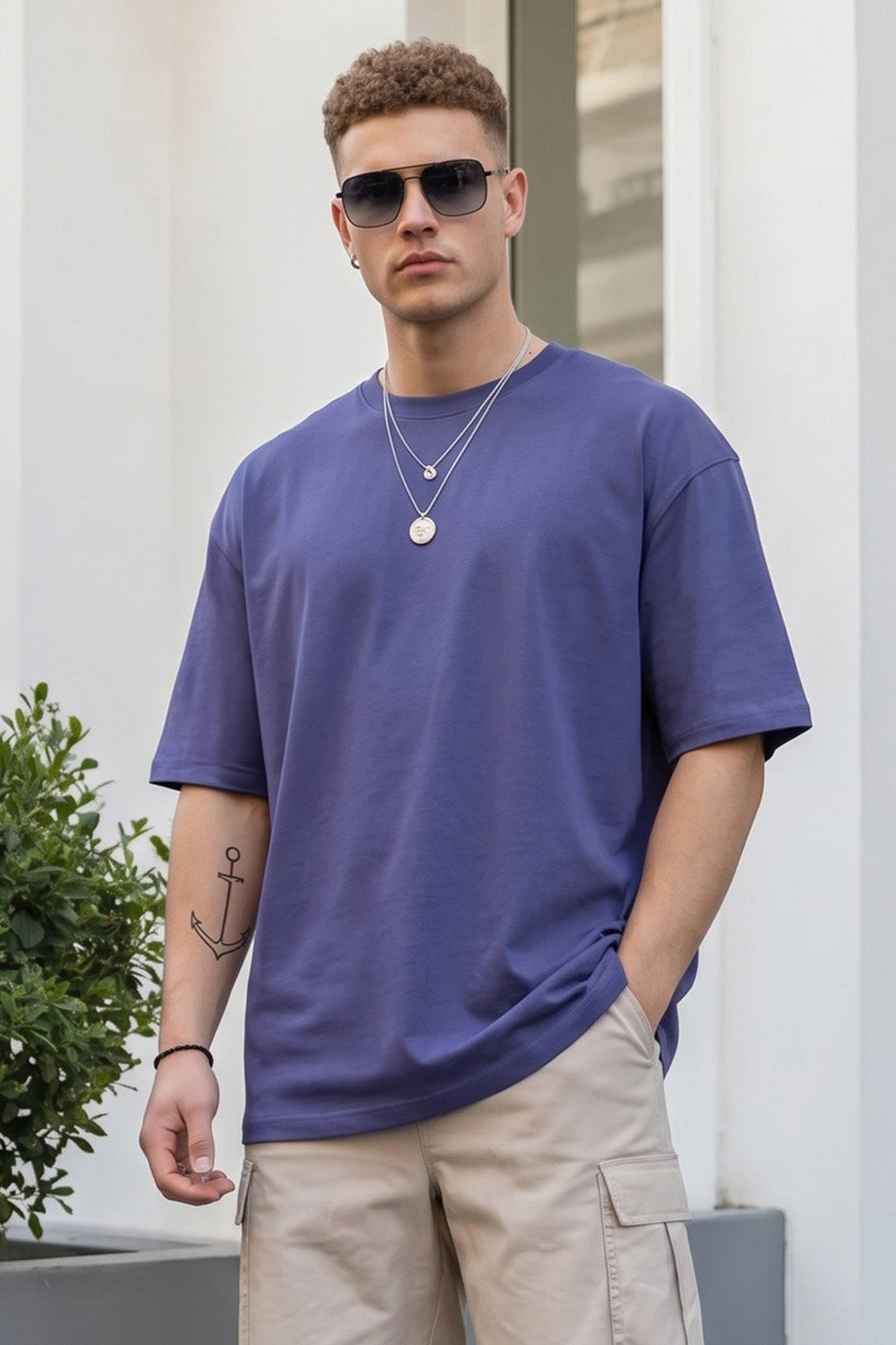 Future Dusk Plain Oversized T-shirt