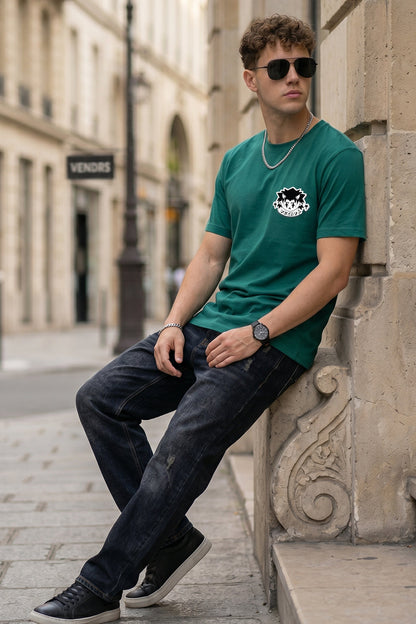 Veirdo Joker Green Regular Fit Printed T-shirt