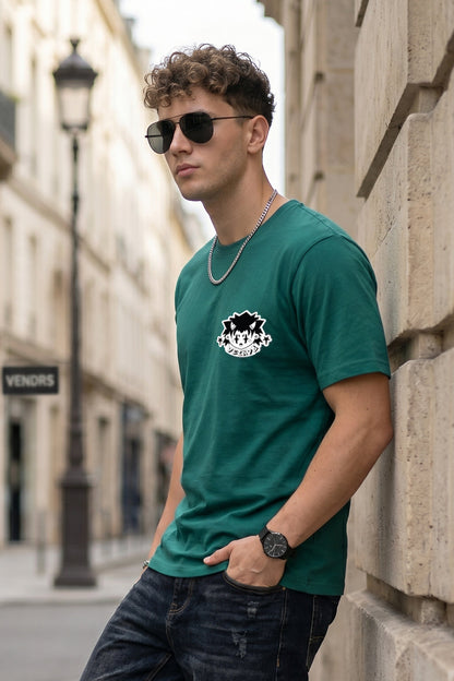 Veirdo Joker Green Regular Fit Printed T-shirt