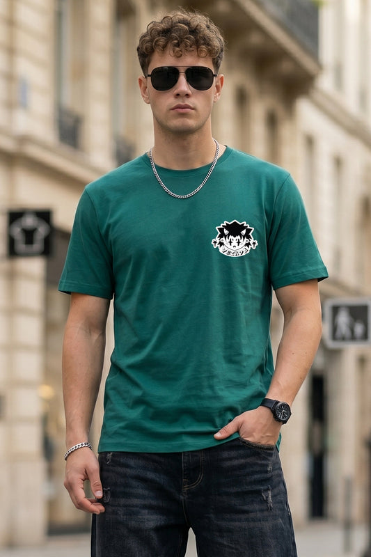Veirdo Joker Green Regular Fit Printed T-shirt