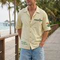 Crocodile Beige Oversized Printed Exclusive Shirt