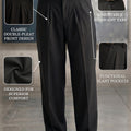 Black Tailored Adjustable High-Waist Korean Pant