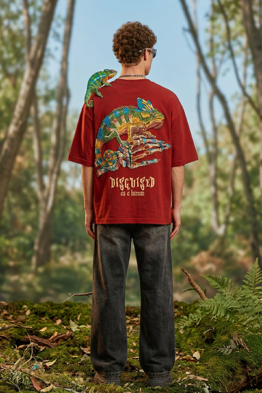 Disguised Red 3D Puff Print Exclusive T-shirt Supreme Edition
